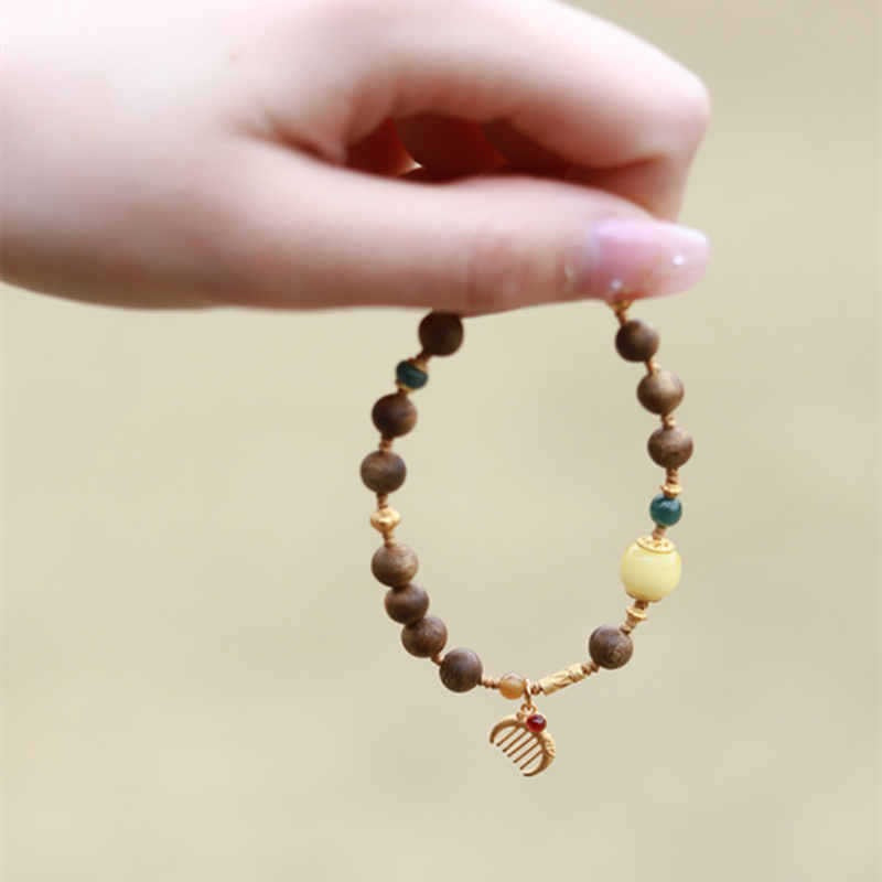 6mm Aquamarine & Hetian Jade Choker Necklace Bracelet | Natural Agarwood