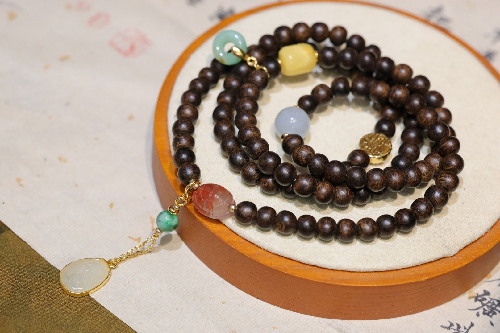 天然印尼星洲文莱沉香108念珠 | Natural Indonesian Bruneian agarwood 108 Buddhist prayer beads