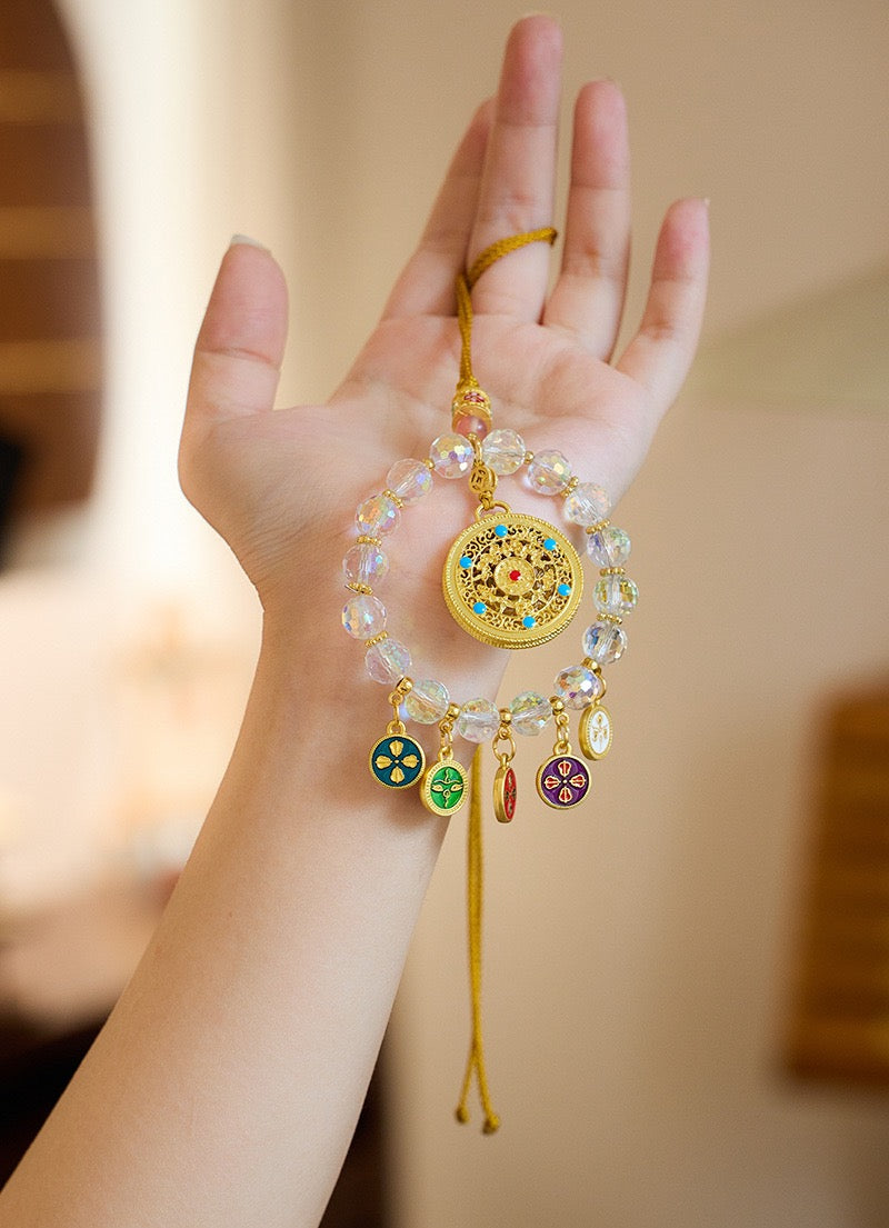 Five-Colored Five Gods of Wealth Hanging Ornament | Bag Charm & Car Pendant