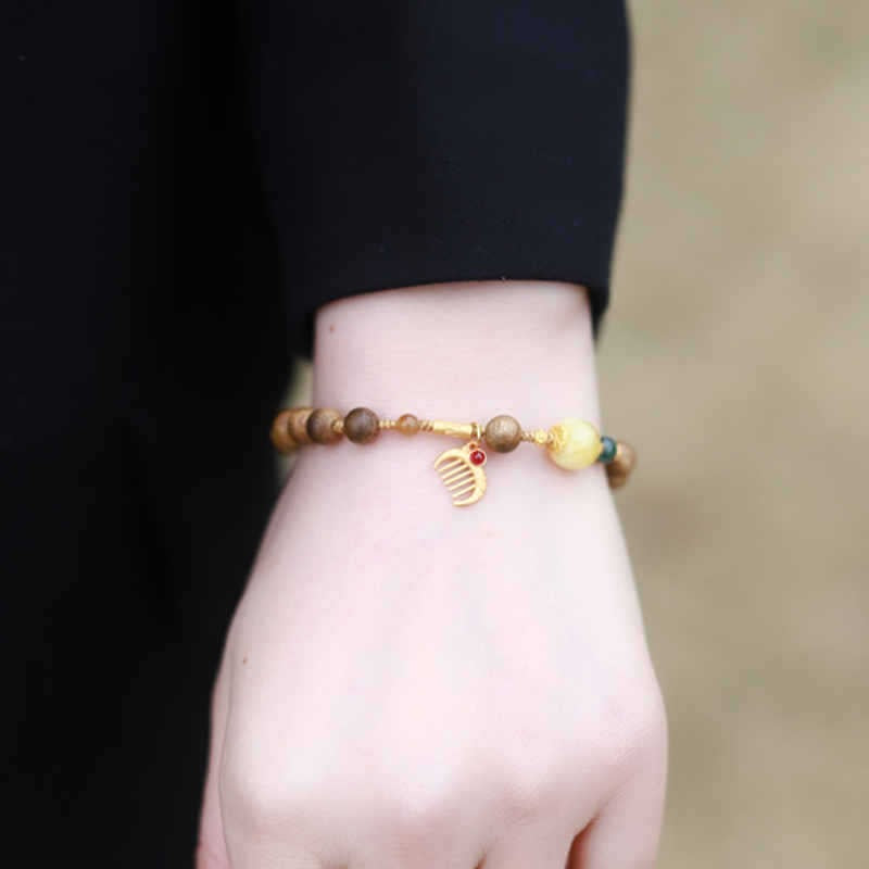 6mm Aquamarine & Hetian Jade Choker Necklace Bracelet | Natural Agarwood