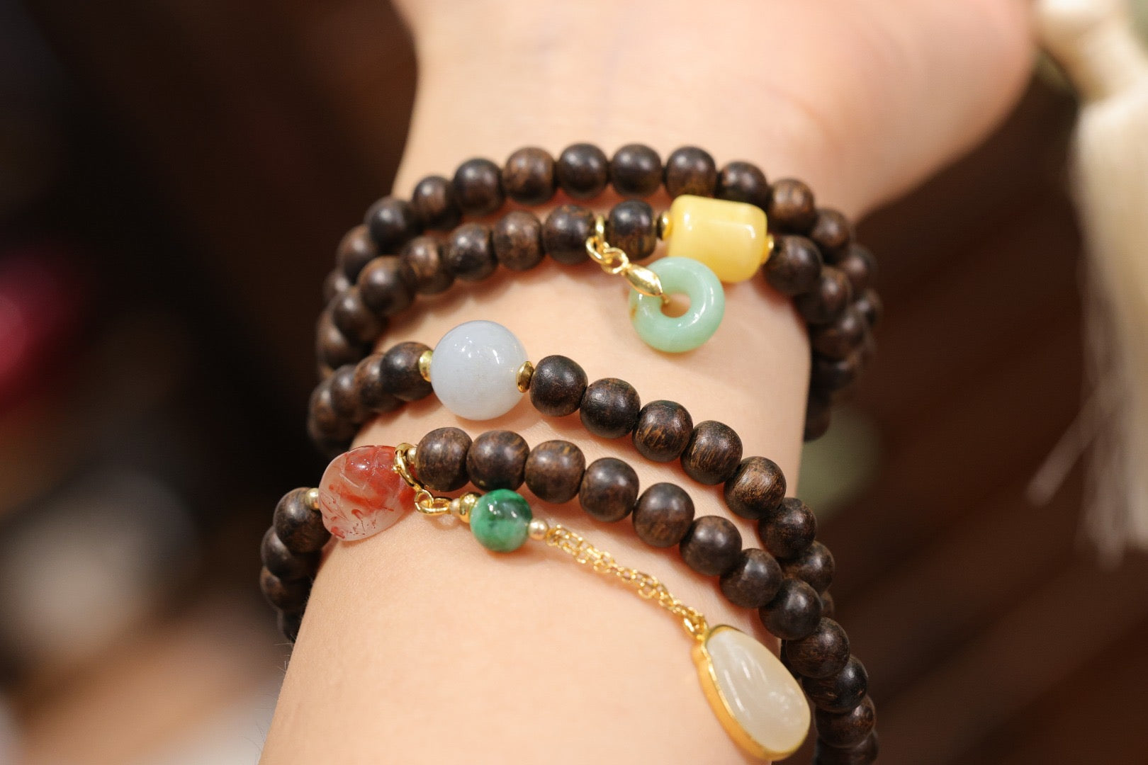 天然印尼星洲文莱沉香108念珠 | Natural Indonesian Bruneian agarwood 108 Buddhist prayer beads