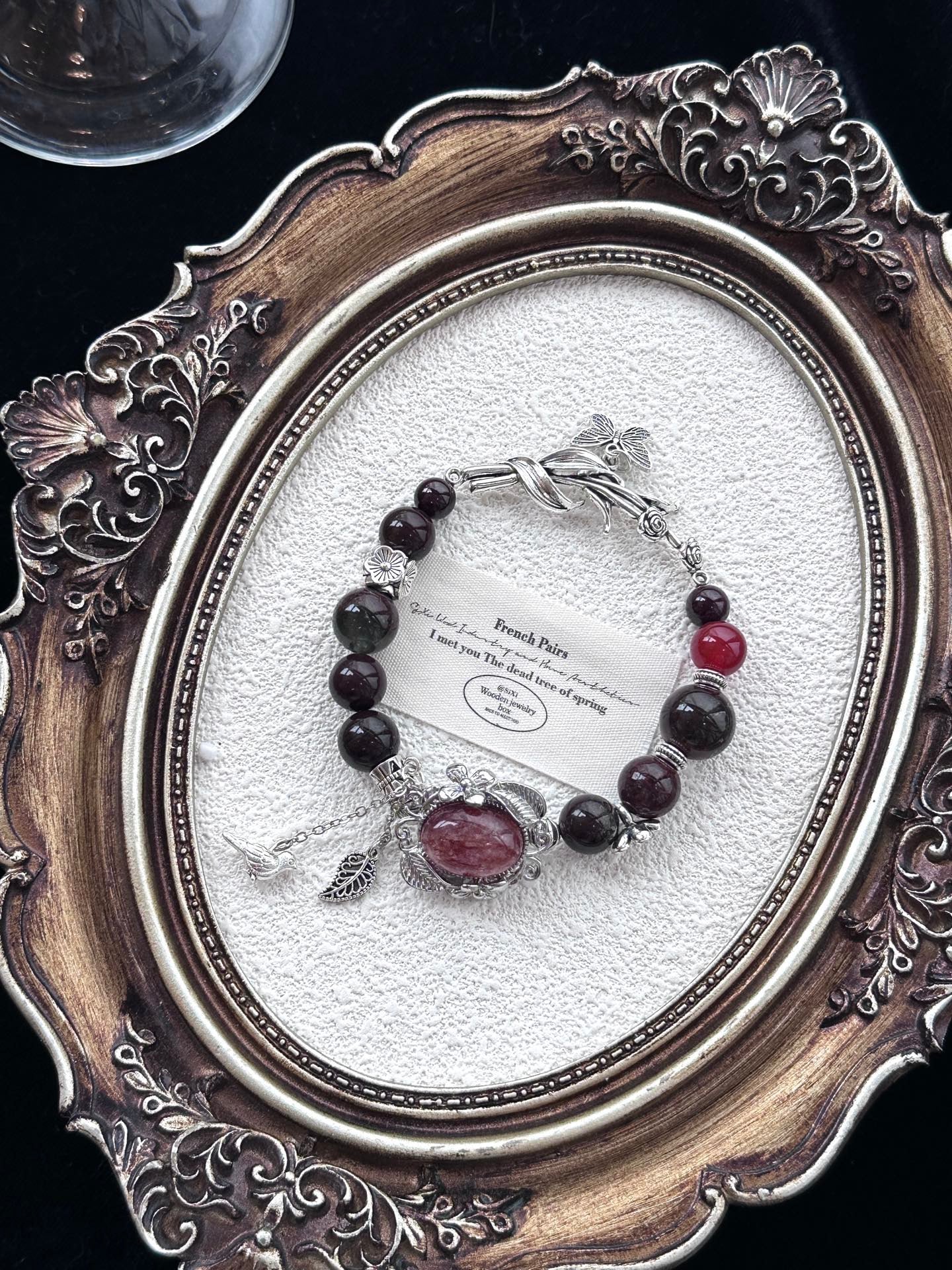 「Floral Aura」Multi-Stone Crystal Bracelet