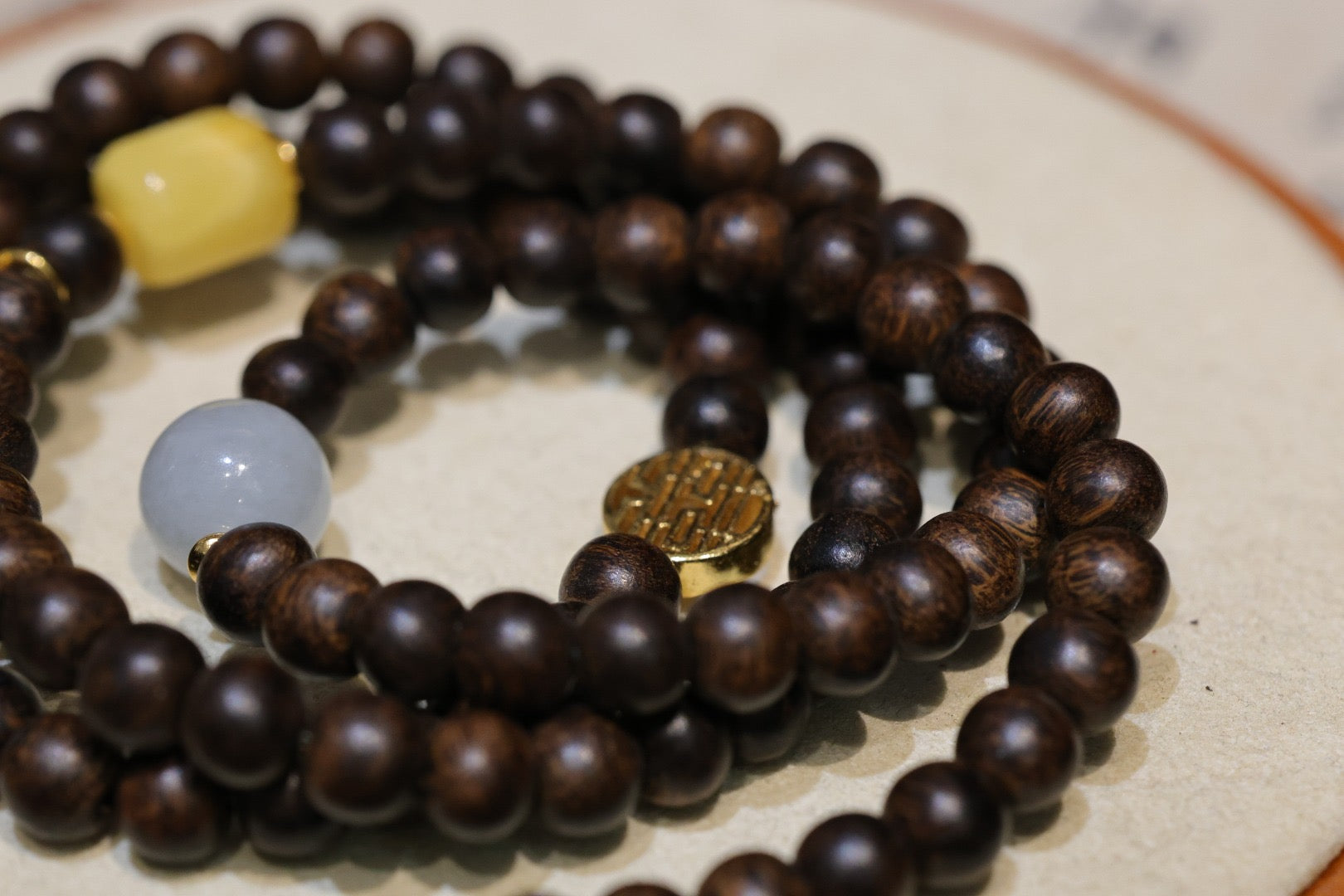 天然印尼星洲文莱沉香108念珠 | Natural Indonesian Bruneian agarwood 108 Buddhist prayer beads