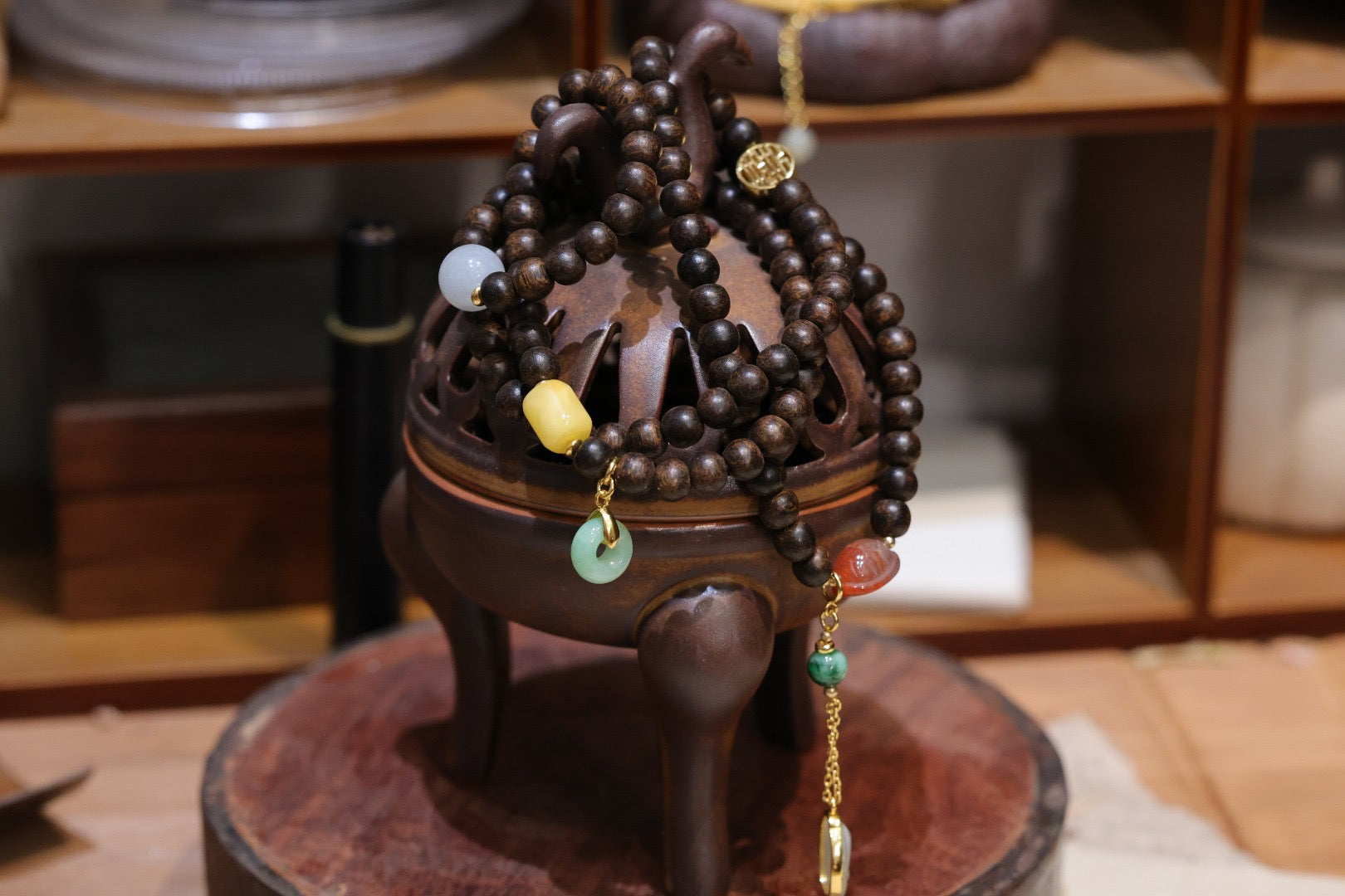 天然印尼星洲文莱沉香108念珠 | Natural Indonesian Bruneian agarwood 108 Buddhist prayer beads