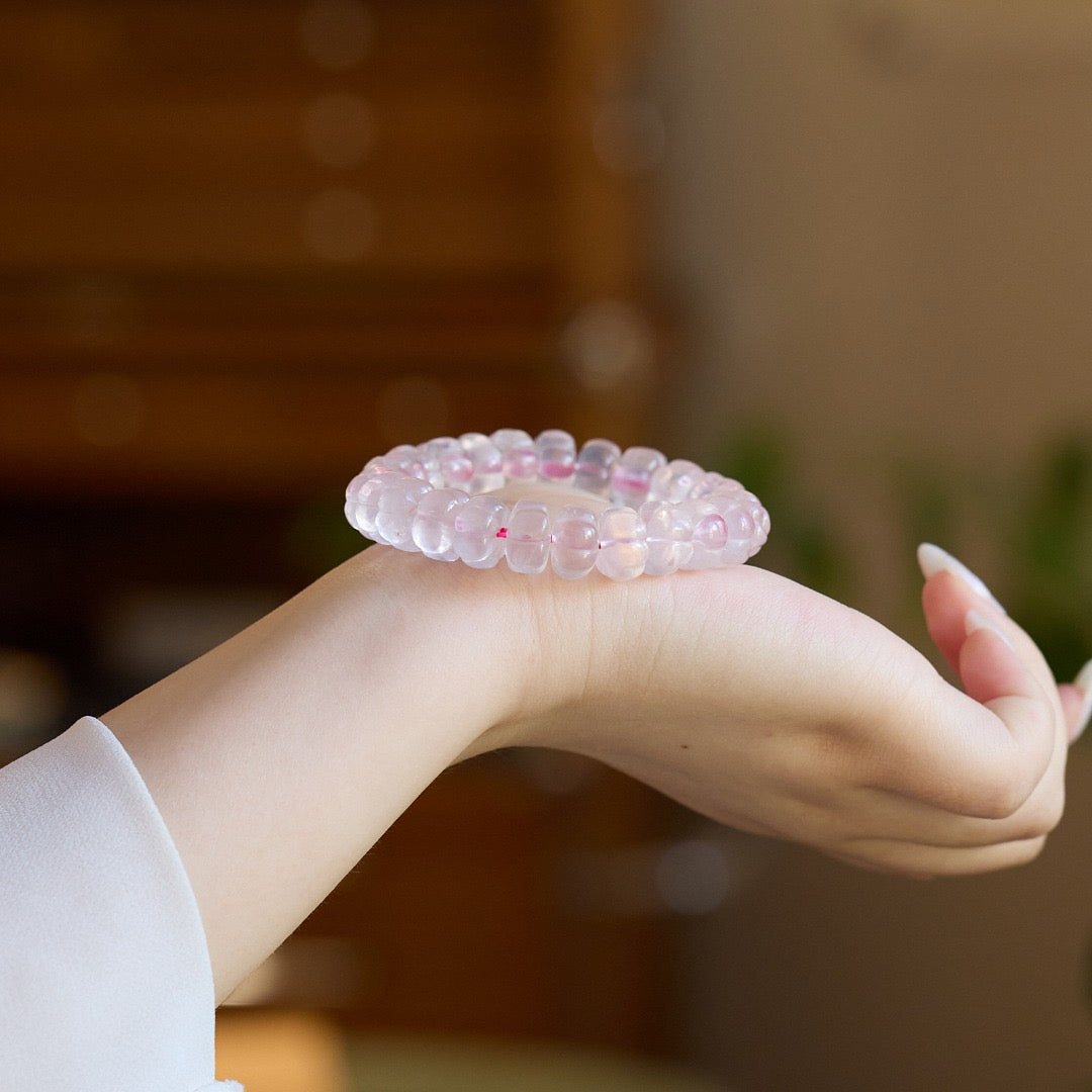 8×12mm Clear Pink Crystal Beads | DIY Carved Pumpkin, Cube & Cylinder