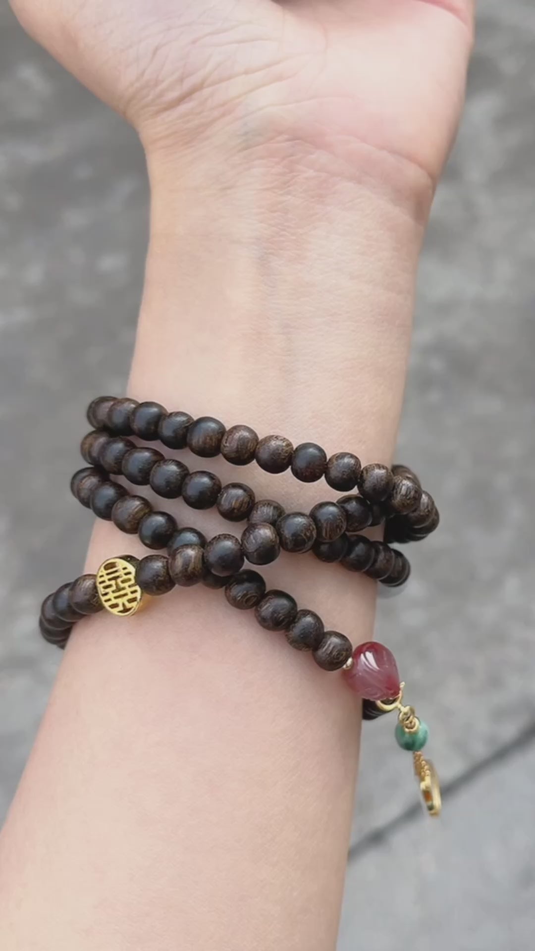 天然印尼星洲文莱沉香108念珠 | Natural Indonesian Bruneian agarwood 108 Buddhist prayer beads