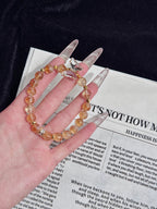 Golden Butterfly – Yellow Citrine Crystal Bracelet