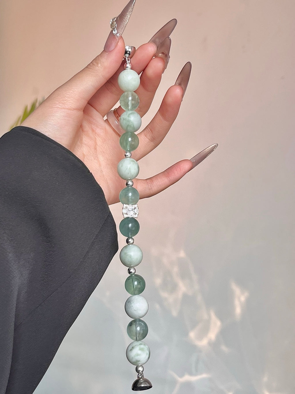 Forest Blossom | Xiuyu Jade & Green Fluorite | 12–14mm
