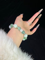 Forest Blossom | Xiuyu Jade & Green Fluorite | 12–14mm