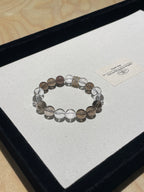 Wildwood Crystal Bracelet | Smoky Quartz & Clear Quartz | 10mm
