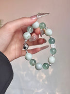 Forest Blossom | Xiuyu Jade & Green Fluorite | 12–14mm