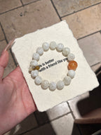 The Dawn | Snowflake Phantom & "Fanta" Hematoid Quartz Bracelet (11-14mm)