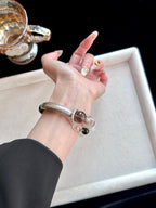 Clear Quartz, White Phantom, Black Super Seven, Silver Obsidian & Smoky Quartz | 14–16mm