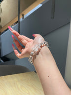 Ice Bear Crystal Bracelet | 8mm Natural Clear Quartz
