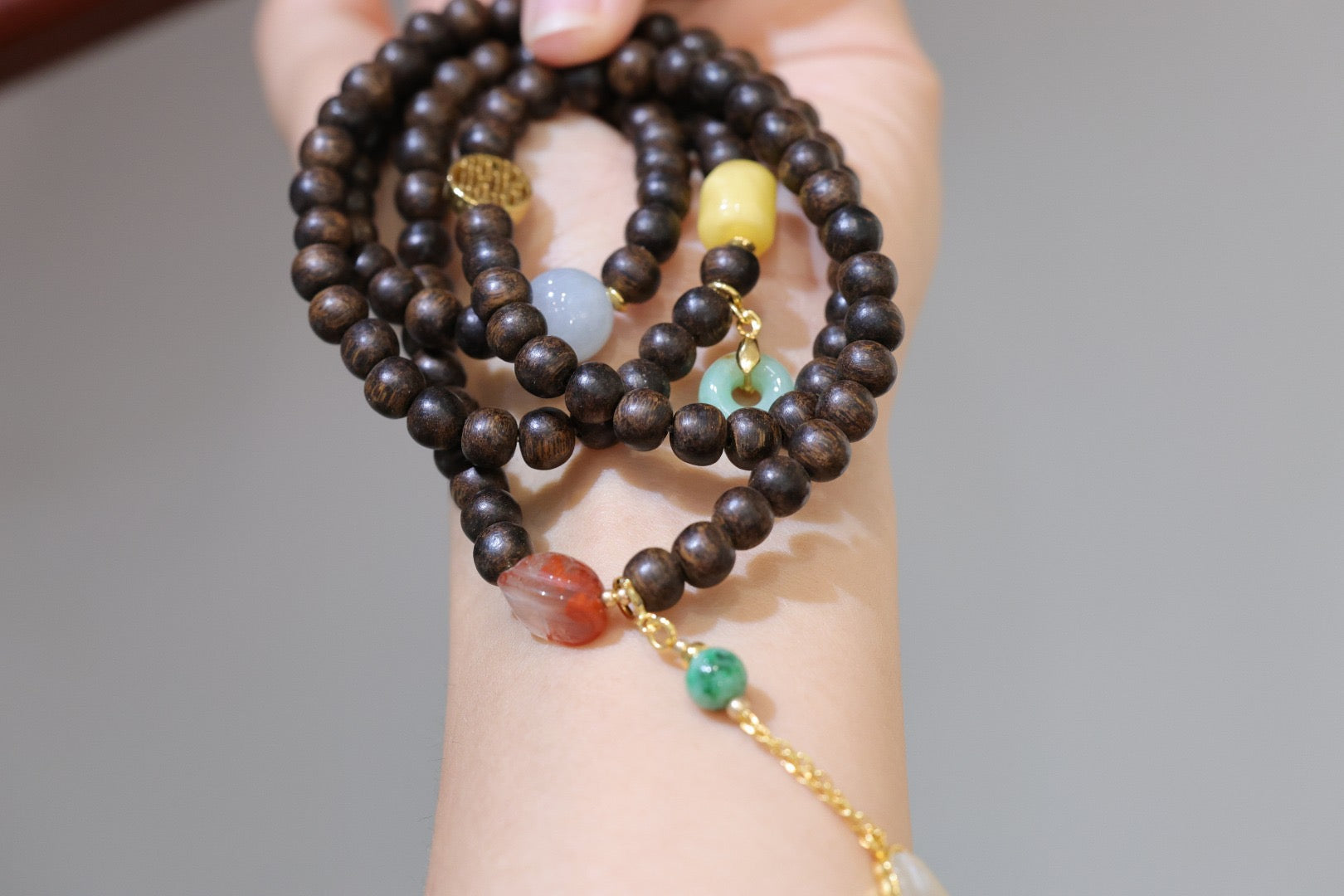 天然印尼星洲文莱沉香108念珠 | Natural Indonesian Bruneian agarwood 108 Buddhist prayer beads