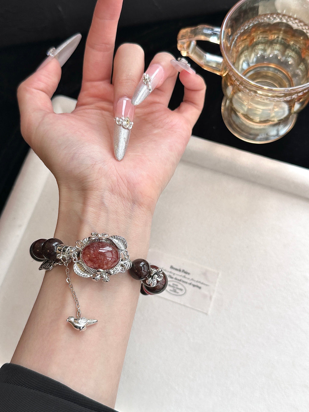 「Floral Aura」Multi-Stone Bracelet