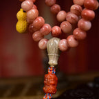 108 Natural Camel Bone Mala Beads – Multi-Layer Tibetan Prayer Bracelet with Recycled Bone & Agate