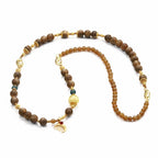 6mm Aquamarine & Hetian Jade Choker Necklace Bracelet | Natural Agarwood