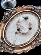 Clear Quartz, White Phantom, Black Super Seven, Silver Obsidian & Smoky Quartz | 14–16mm