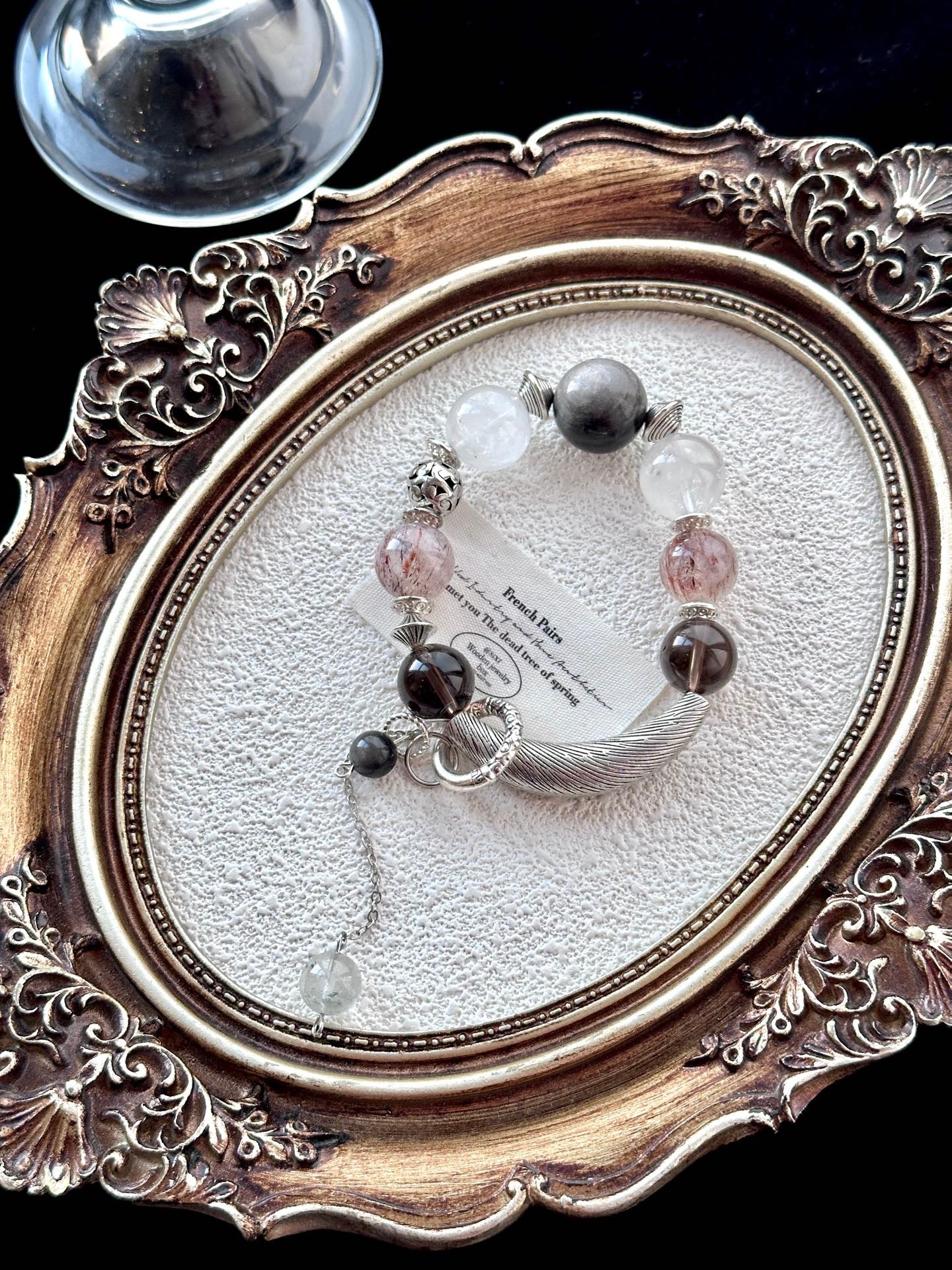 Clear Quartz, White Phantom, Black Super Seven, Silver Obsidian & Smoky Quartz | 14–16mm