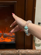 “Candy Dream” Crystal Bracelet | Rose Quartz, Amazonite, Fluorite & Chalcedony 10–16mm