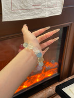 “Illusion Rainbow” Crystal Bracelet | 10–14mm Natural Gemstone Beads