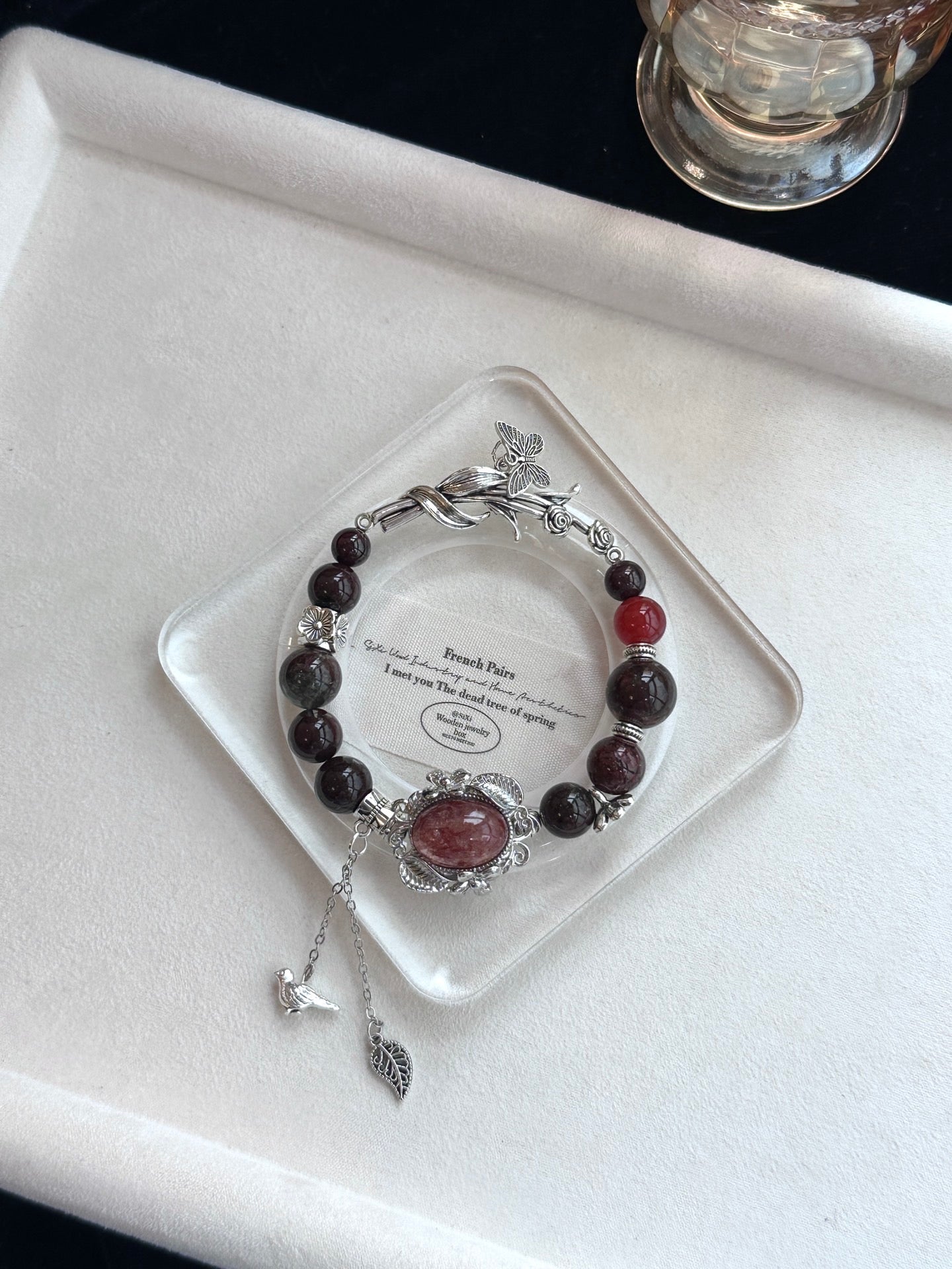 「Floral Aura」Multi-Stone Bracelet