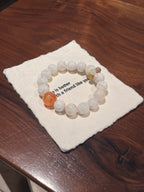 The Dawn | Snowflake Phantom & "Fanta" Hematoid Quartz Bracelet (11-14mm)