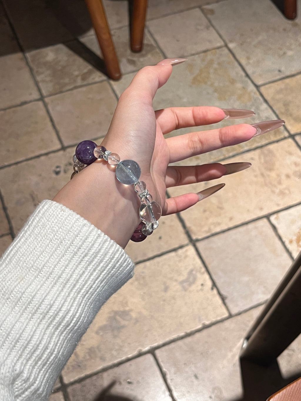 Rainbow Candy | Amethyst, Clear Quartz, Citrine, Aquamarine, Purple Fluorite & Strawberry Quartz Bracelet | 8–14.5mm