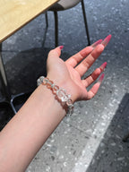 Ice Bear Crystal Bracelet | 8mm Natural Clear Quartz
