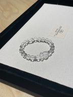Ice Bear Crystal Bracelet | 8mm Natural Clear Quartz