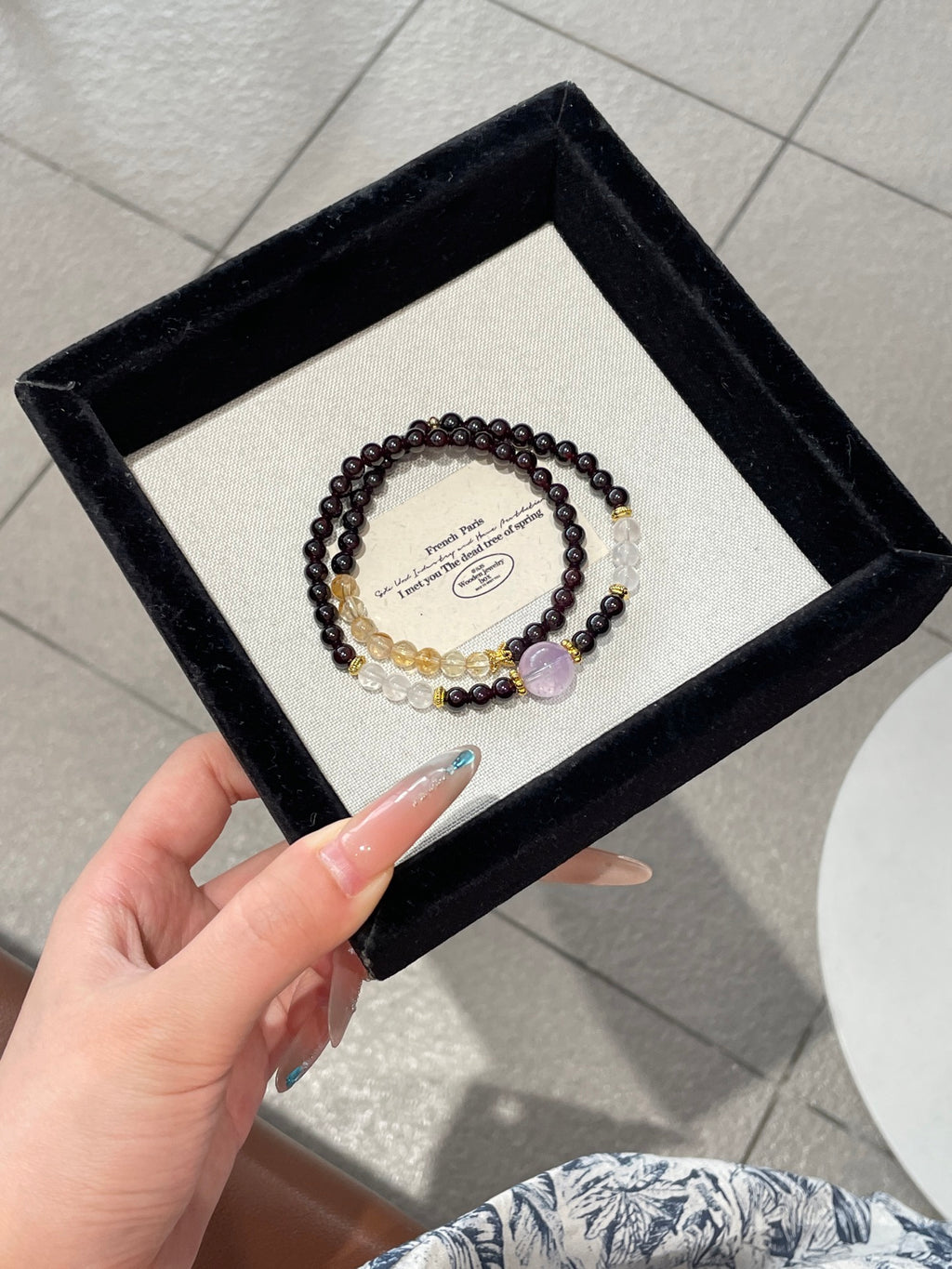 Morning Blossom Garnet & Amethyst Bracelet | Yellow Topaz & Rose Quartz | 6–12mm Beads