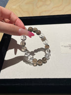 Wildwood Crystal Bracelet | Smoky Quartz & Clear Quartz | 10mm