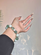 Forest Blossom | Xiuyu Jade & Green Fluorite | 12–14mm