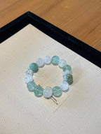 Sea Breeze – Blue Phosphosiderite & White Crystal Bracelet