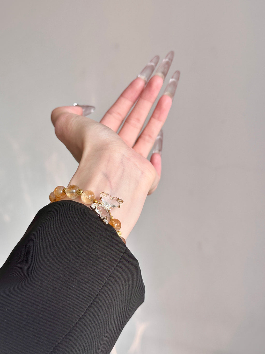 Golden Butterfly – Yellow Citrine Crystal Bracelet