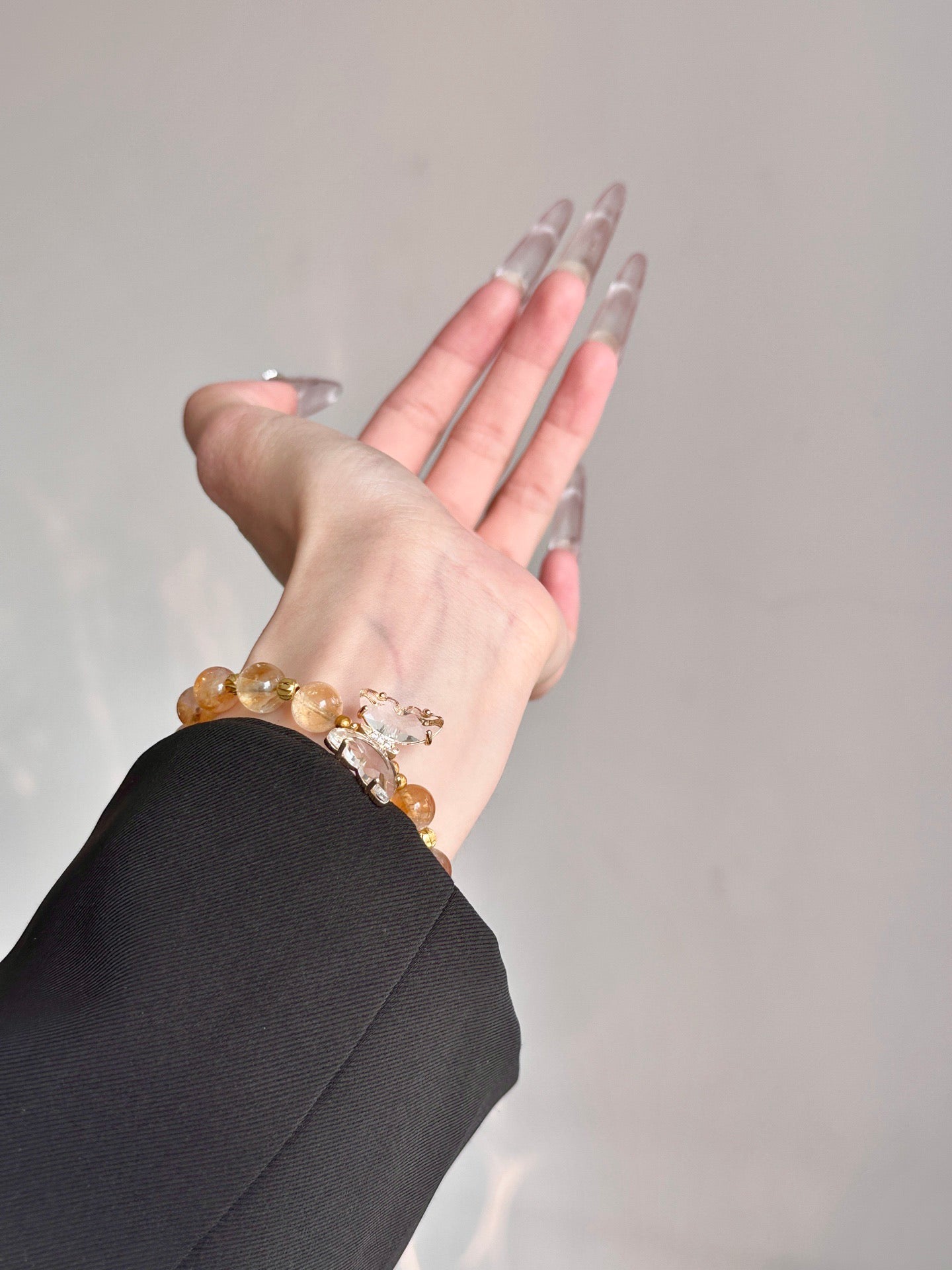 Golden Butterfly – Yellow Citrine Crystal Bracelet