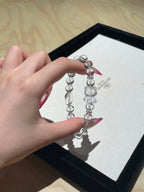 Ice Bear Crystal Bracelet | 8mm Natural Clear Quartz