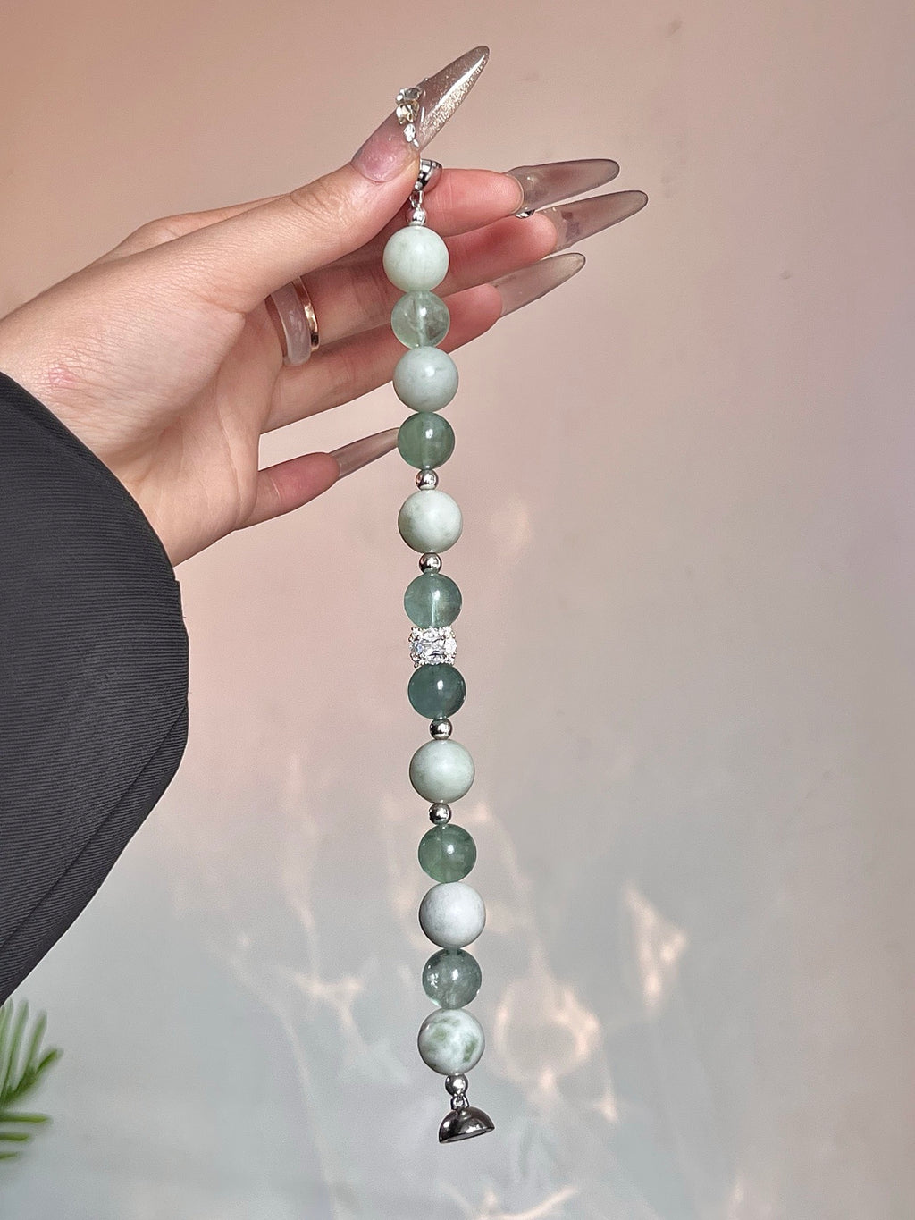 Forest Blossom | Xiuyu Jade & Green Fluorite | 12–14mm