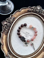 Rosemary – Black Gold Super Seven, Agarwood & White Phantom Crystal Bracelet