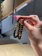 Tiger’s Eye Protection Bracelet | 6mm Natural Gemstone Beads