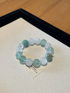 Sea Breeze – Blue Phosphosiderite & White Crystal Bracelet