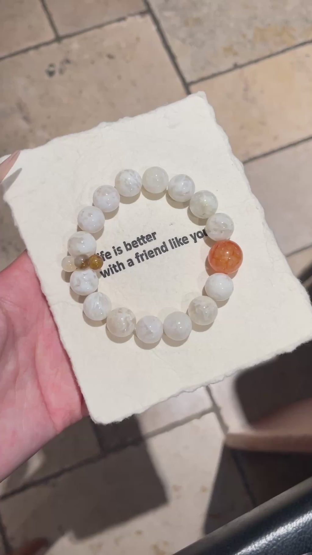 The Dawn | Snowflake Phantom & "Fanta" Hematoid Quartz Bracelet (11-14mm)